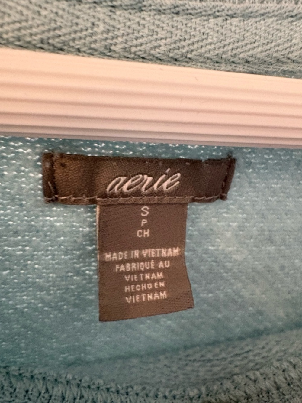 Aerie Blue Seagram Oversized Crewneck Sweatshirt Size Small - Picture 6 of 12